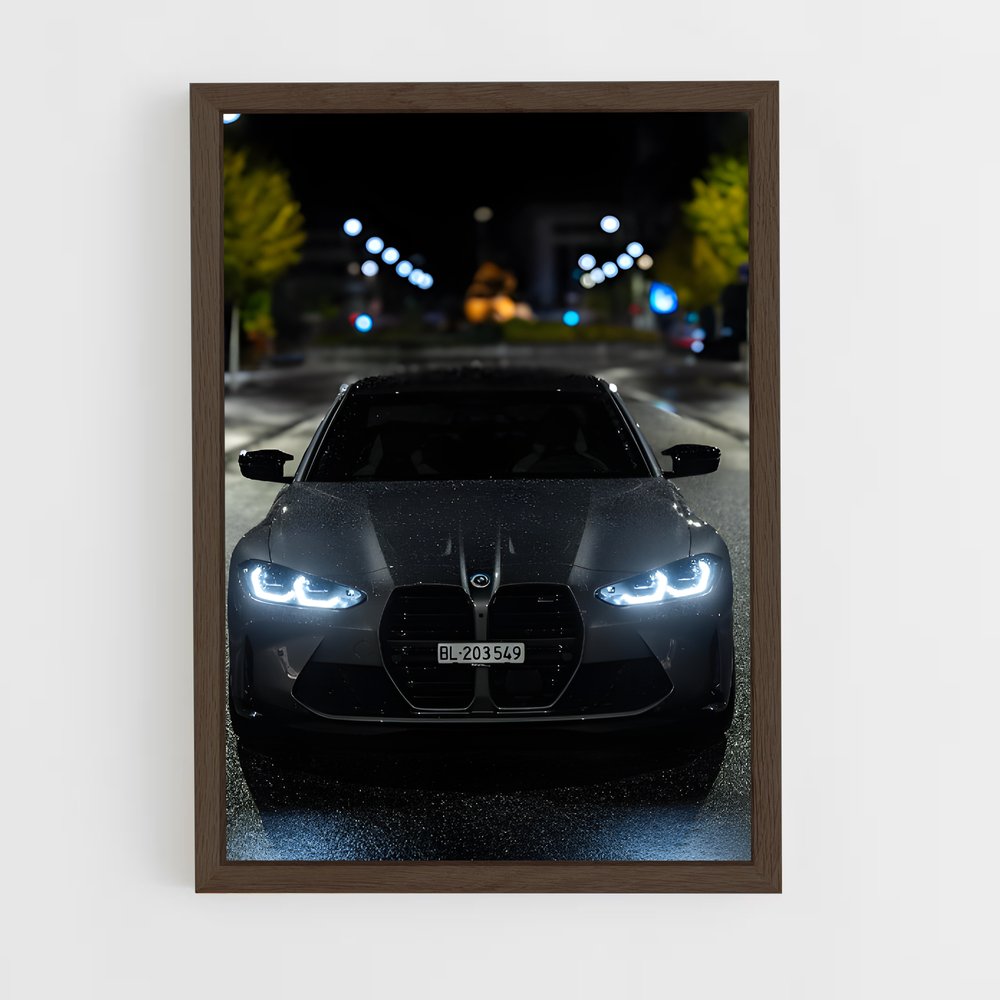 Poster Nuit Mysterieuse Bmw Ligne épurée (vue 5)